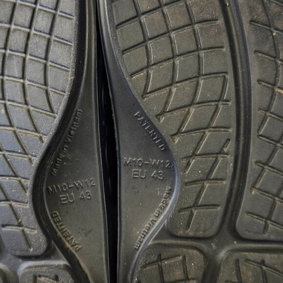 OOFOS Mens OOahh Sports Flex Slip On Slide Sandals, Comfort, Black, Size 10 - Picture 7 of 10